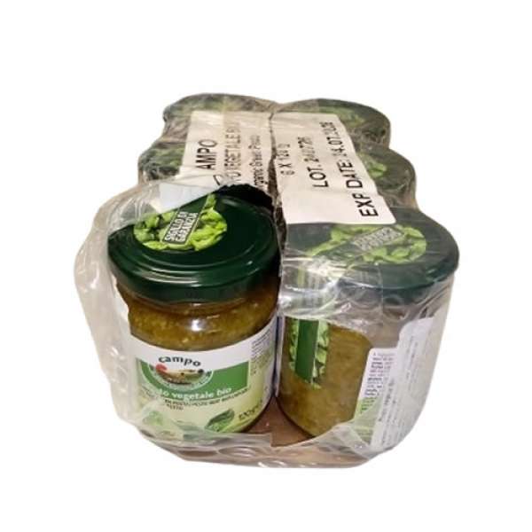 Pesto Verde Vegan, 120 gr 6 Uni