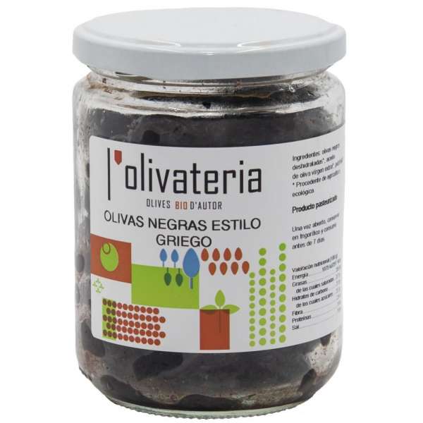 Azeitonas Negras Bio, estilo Grego